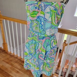 Lilly Pulizer strapless mini dress